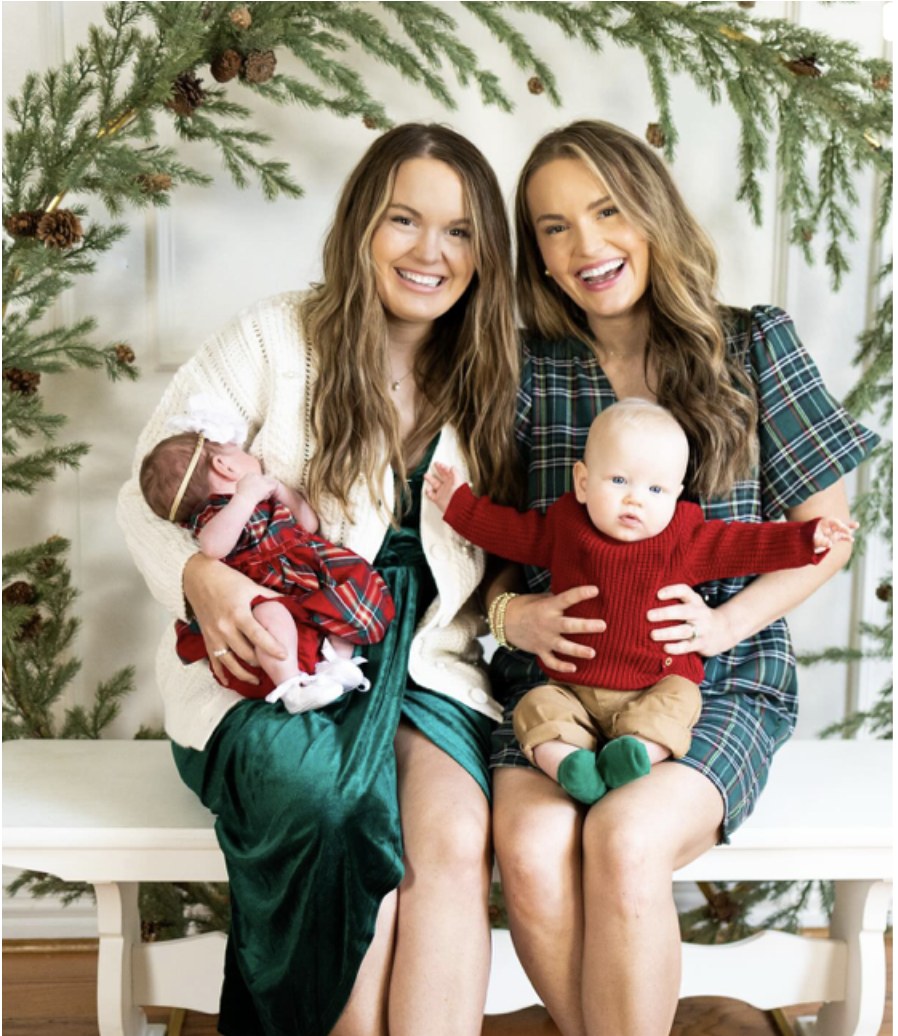 Rachel and Haley of Davis Duo Events with their families